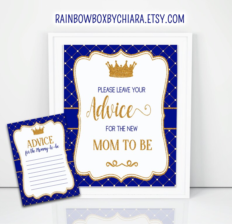 Prince Baby Shower Table Sign Advice For The Mommy To Be Etsy Prince Baby Shower Table Sign Advice For The Mommy To Be Etsy