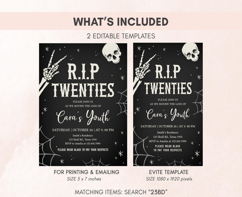 a couple of halloween themed wedding cards
