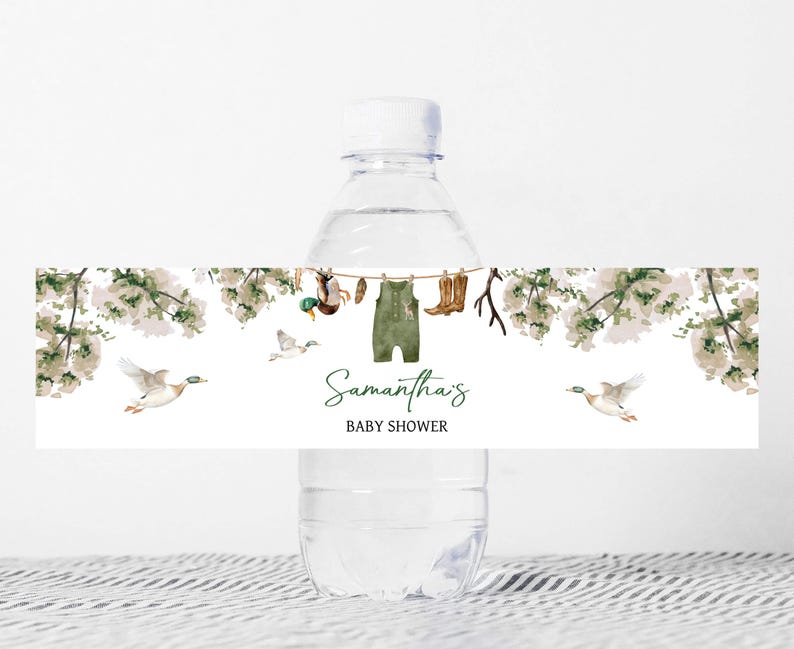 Duck Hunting Bottle Labels