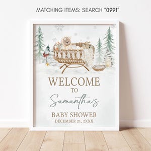Winter Welcome Sign