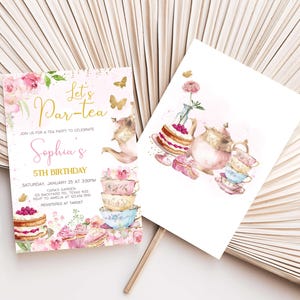 Tea Party Birthday Invite