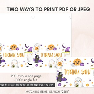 Editable A Little Boo Baby Shower Invitation Bundle, Gender Neutral Halloween Baby Shower Invite Set, Ghost Baby Shower Invitation Pack 0451 image 7