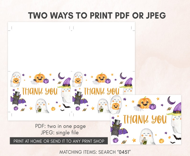 Editable A Little Boo Baby Shower Invitation Bundle, Gender Neutral Halloween Baby Shower Invite Set, Ghost Baby Shower Invitation Pack 0451 image 7
