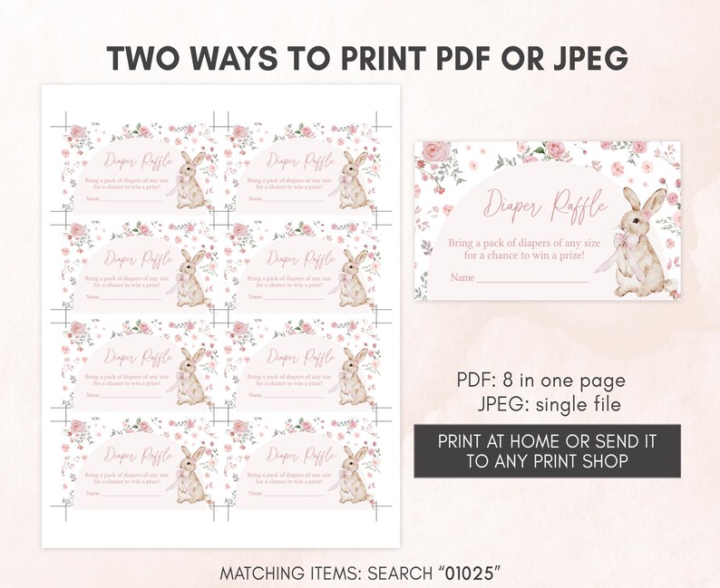 Pink Floral Bunny Books for Baby
