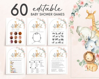 Guess Mums Tum - Gioco Per Baby Shower A Tema Safari - Fino A 20