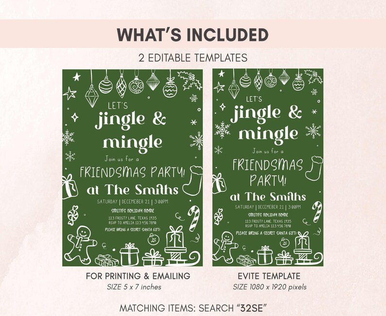 Christmas Invitation Set