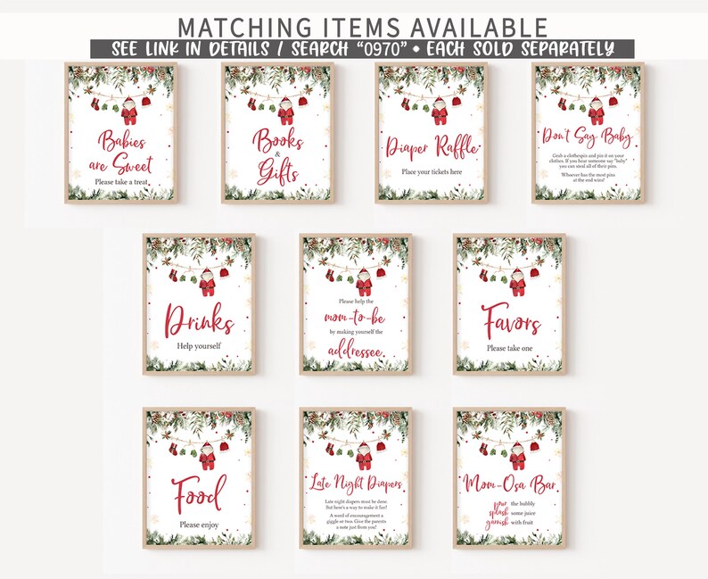 Santa Baby Clothes Signs