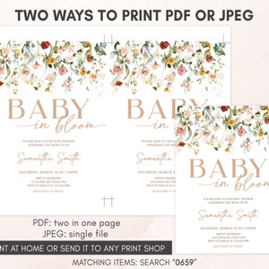 two ways to print a baby shower