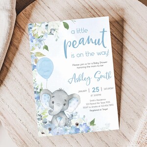 a little elephant is on the way baby shower