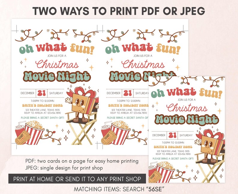 Movie Invitation Template