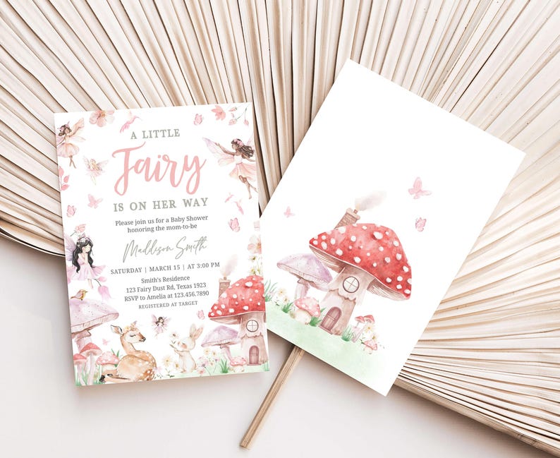 Fairy Baby Shower Invite
