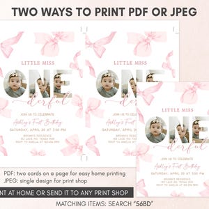 two photos of a baby girl with pink bows