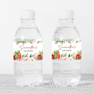 Berry Sweet Water Bottle Label