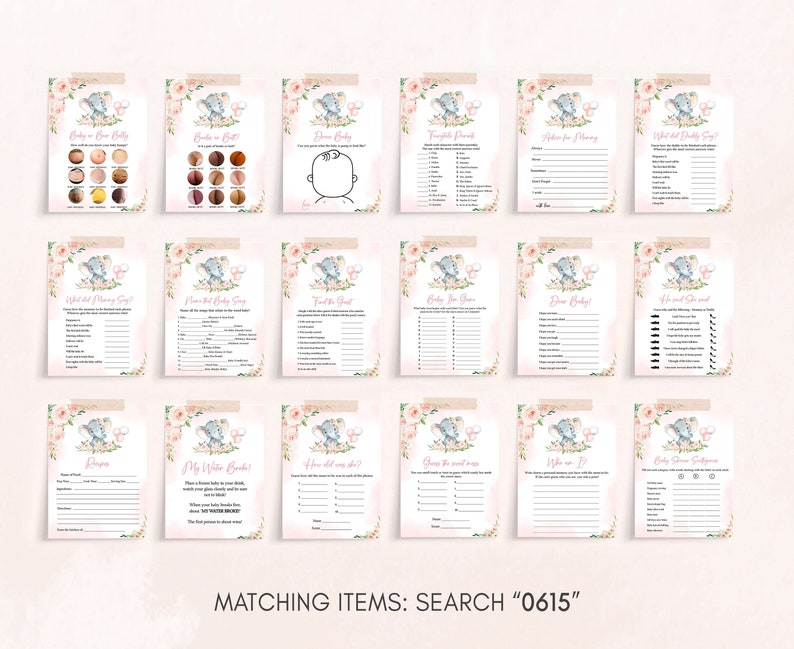 a set of matching items for a wedding
