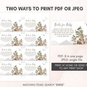 two ways to print a baby's birth announcement