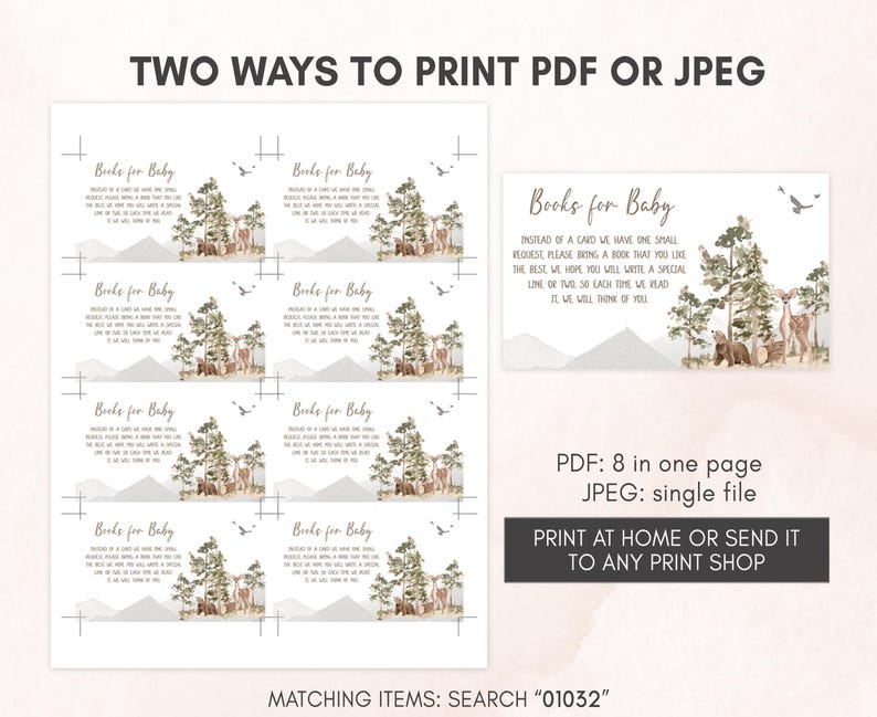 two ways to print a baby's birth announcement