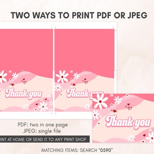 two ways to print a thank you card
