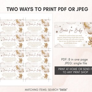 two ways to print a baby shower book