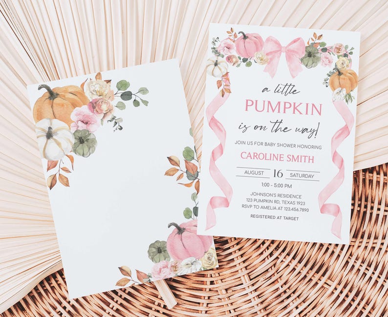 a little pumpkin is on the way baby shower