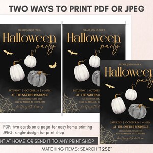 two ways to print a halloween party flyer