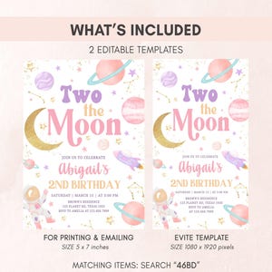Moon and Stars Invitation Set
