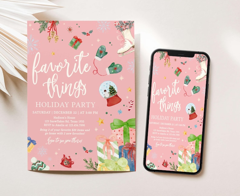 Gift Exchange Party Invite