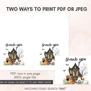 Halloween Thank You Card