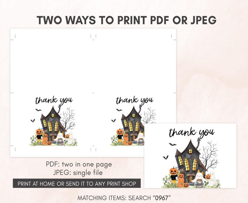 Halloween Thank You Card