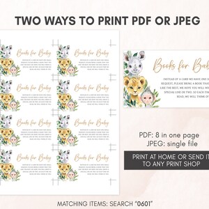 two ways to print for a baby shower