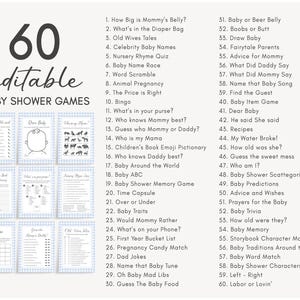 60 Editable Baby Boy Picnic Baby Shower Games Bundle, Baby Shower Bingo Game, Old Wives Tales, Baby Shower Game, Baby Shower Games Baby Shower Bundle, Shower Games, Printable Games, Baby Shower Activity, Fun Baby Shower Game, Baby Predictions
