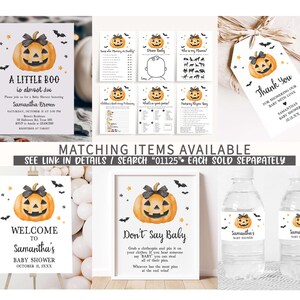 Minimalist A Little Boo Invitation Set