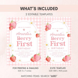 a pink and white strawberry themed birthday party