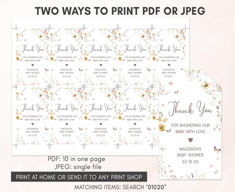 two ways to print a wedding program