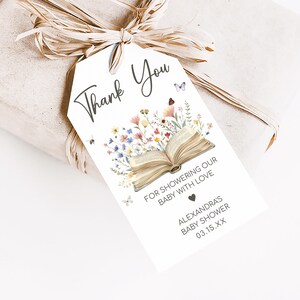 Storybook Baby Shower Favor Tag