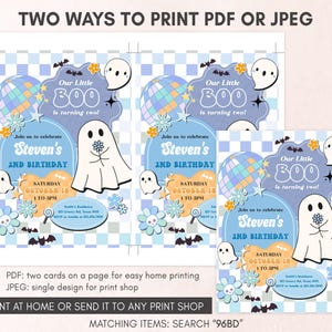 two ways to print for a birthday party