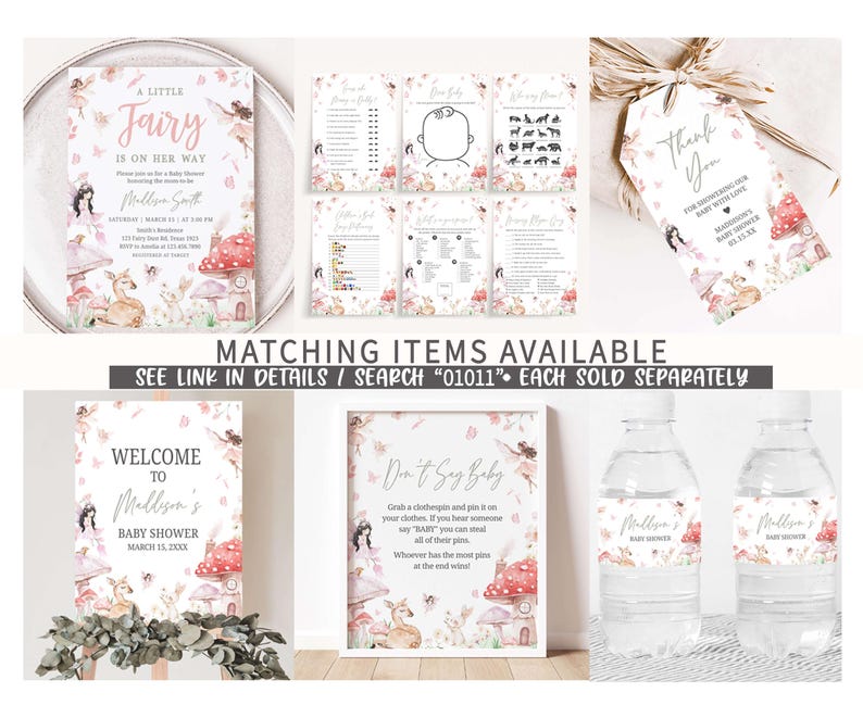 matching items available for a wedding
