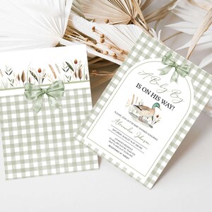 a couple of cards sitting on top of a table