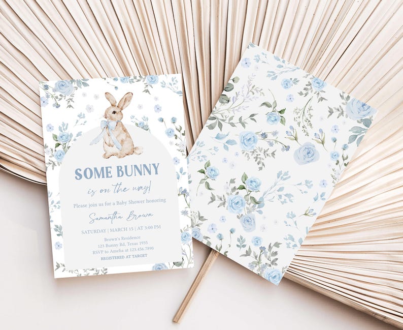 Boy Bunny Invite