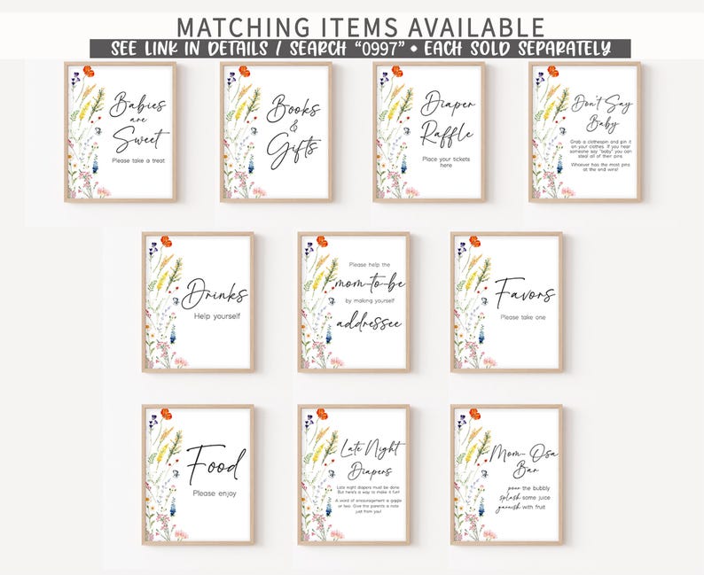 a set of eight matching items for a wedding