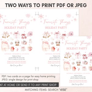Gift Exchange Party Invitation Template