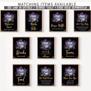 Gold Gothic Baby is Brewing Signs