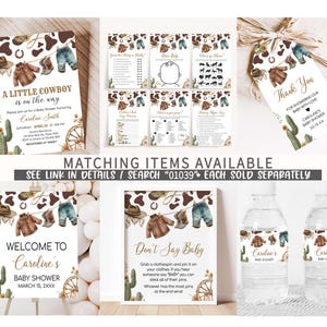 Western Cowboy Printable Templates