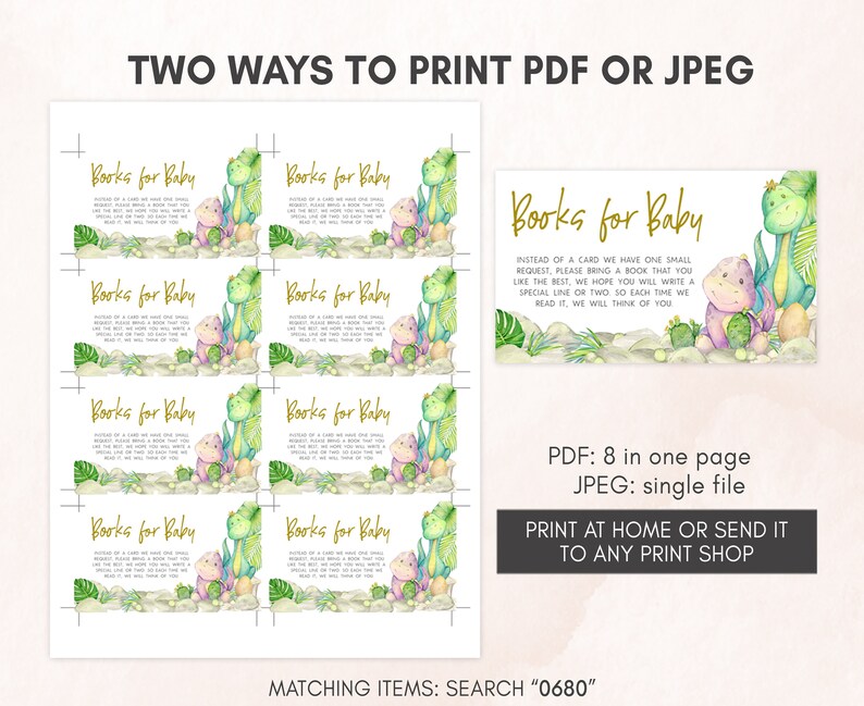 two ways to print for a baby shower
