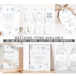 Boy Spring Floral Printable Templates