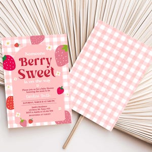 Berry Sweet Baby Shower Invite