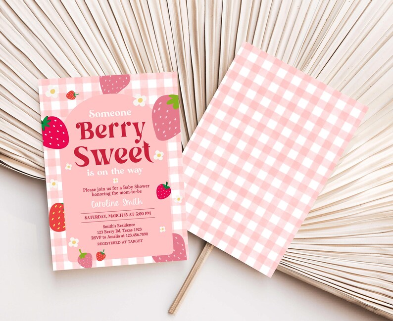 Berry Sweet Baby Shower Invite
