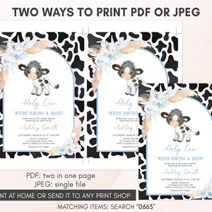 two ways to print for a baby shower