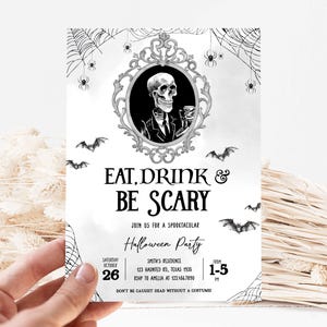 Eat Drink be Scary Invitation