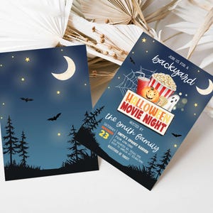 Halloween Movie Invite