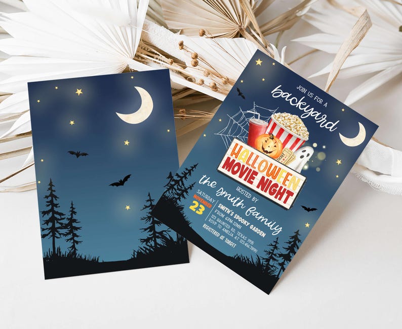 Halloween Movie Invite